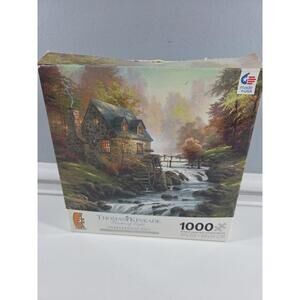 Thomas Kinkade Puzzle 1000pc Cobblestone Mill
